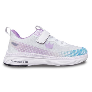 Brunswick Strike Zone White/Teal Youth Girls Bowling Shoes
