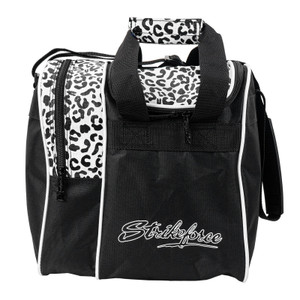 KR Strikeforce Rook 1 Ball Single Tote Bowling Bag White Leopard