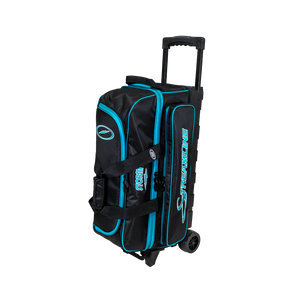 Storm Streamline Black/Aqua 3 Ball Roller Bowling Bag