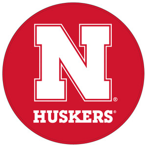 KR Strikeforce NCAA Nebraska Huskers Round Rubber Bowling Shammy