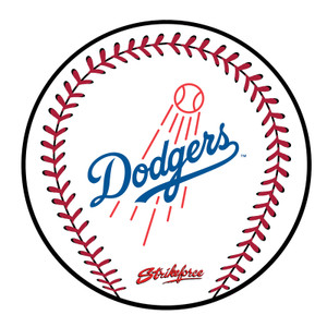 KR Strikeforce MLB Los Angeles Dodgers Round Rubber Bowling Shammy