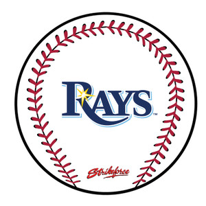 KR Strikeforce MLB Tampa Bay Rays Round Rubber Bowling Shammy