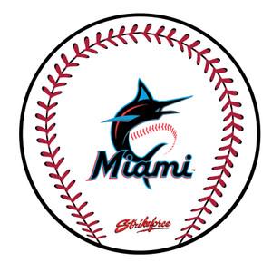 KR Strikeforce MLB Miami Marlins Round Rubber Bowling Shammy