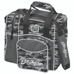 KR Strikeforce Flexx Single Tote Bowling Bag Grey Camo/Smoke