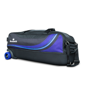 Brunswick Punisher Plus 3 Ball Tote Bowling Bag Black/Blue