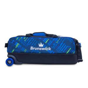 Brunswick Punisher 3 Ball Tote Bowling Bag Blue/Green