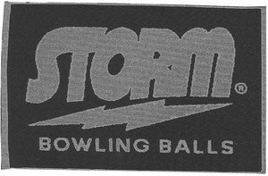 Storm Silver/Navy Woven Bowling Towel Storm Silver/Navy Woven Bowling Towel