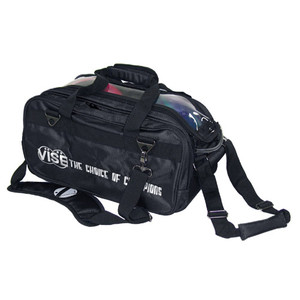 Vise 2 Ball Clear Top Roller Bowling Bag Black Vise 2 Ball Clear Top Roller Bowling Bag Black