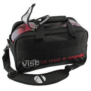 Vise 2 Ball Clear Top Bowling Bag Black Vise 2 Ball Clear Top Bowling Bag Black