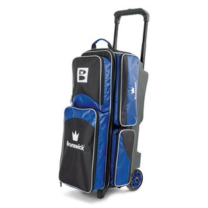 Brunswick Edge 3 Ball Roller Black/Blue Bowling Bag Brunswick Edge 3 Ball Roller Black/Blue Bowling Bag