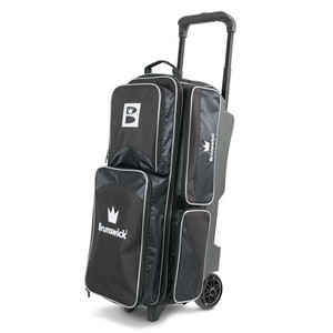 Brunswick Edge 3 Ball Roller Black Bowling Bag Brunswick Edge 3 Ball Roller Black Bowling Bag
