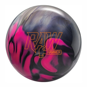Hammer Raw Hammer Purple/Pink/Silver Bowling Ball Hammer Raw Hammer Purple/Pink/Silver Bowling Ball