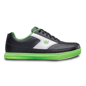 Brunswick Renegade Black/Neon Green Mens Bowling Shoes