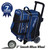 KR Strikeforce Royal Flush Double Ball Roller Bowling Bag Blue/Black