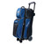 KR Strikeforce Royal Flush 360 Swivel Triple Roller Blue/Black Bowling Bag
