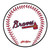 KR Strikeforce MLB Atlanta Braves Round Rubber Bowling Shammy