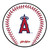 KR Strikeforce MLB Los Angeles Angels Round Rubber Bowling Shammy
