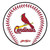 KR Strikeforce MLB St. Louis Cardinals Round Rubber Bowling Shammy