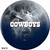 NFL On Fire Dallas Cowboys Bowling Ball
