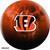 NFL On Fire Cincinnati Bengals Bowling Ball