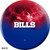 NFL On Fire Buffalo Bills Bowling Ball