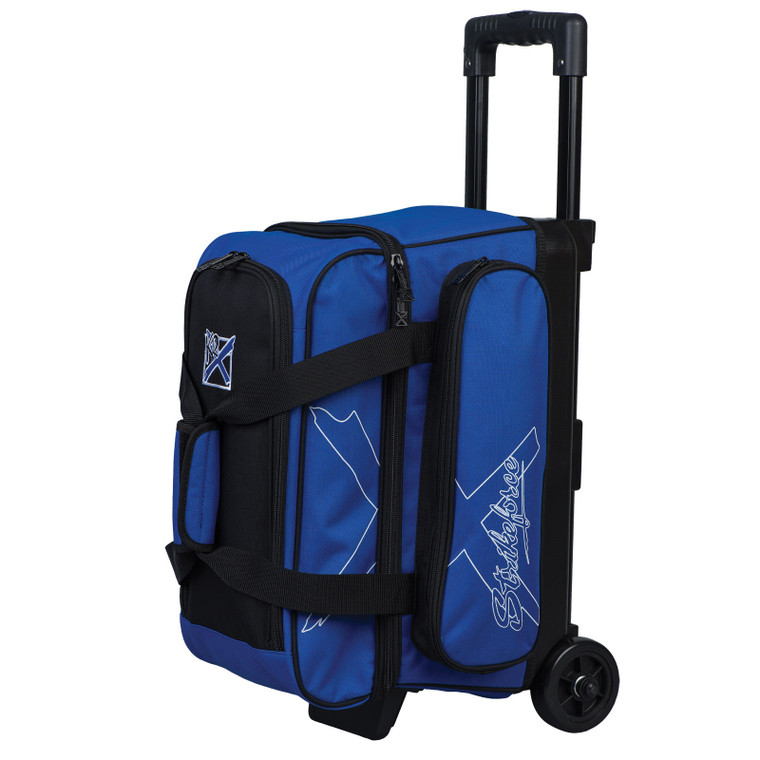 KR Strikeforce Hybrid X Blue Double Roller Bowling Bag