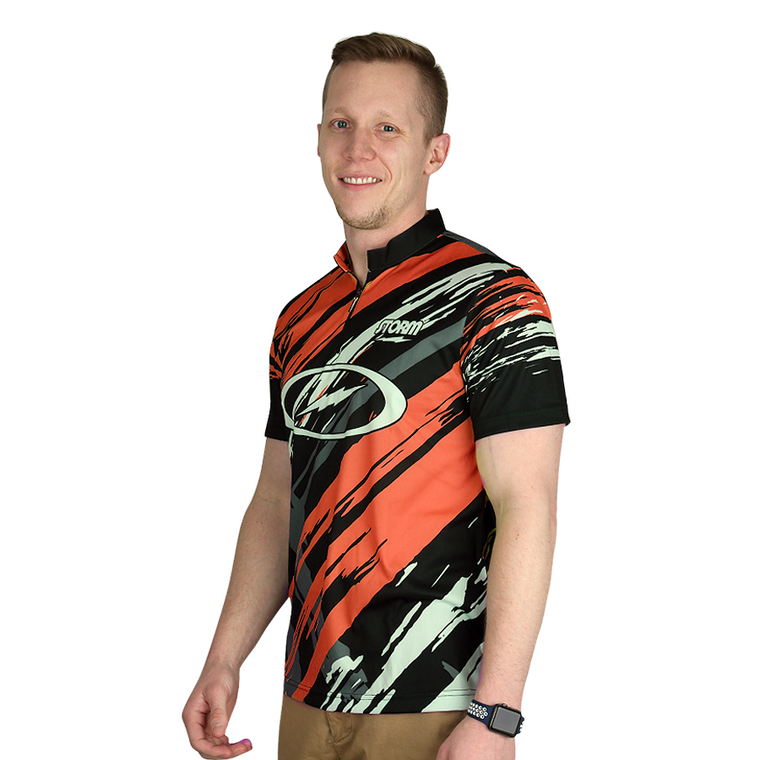 Storm Grunge Orange/Black Bowling Jersey