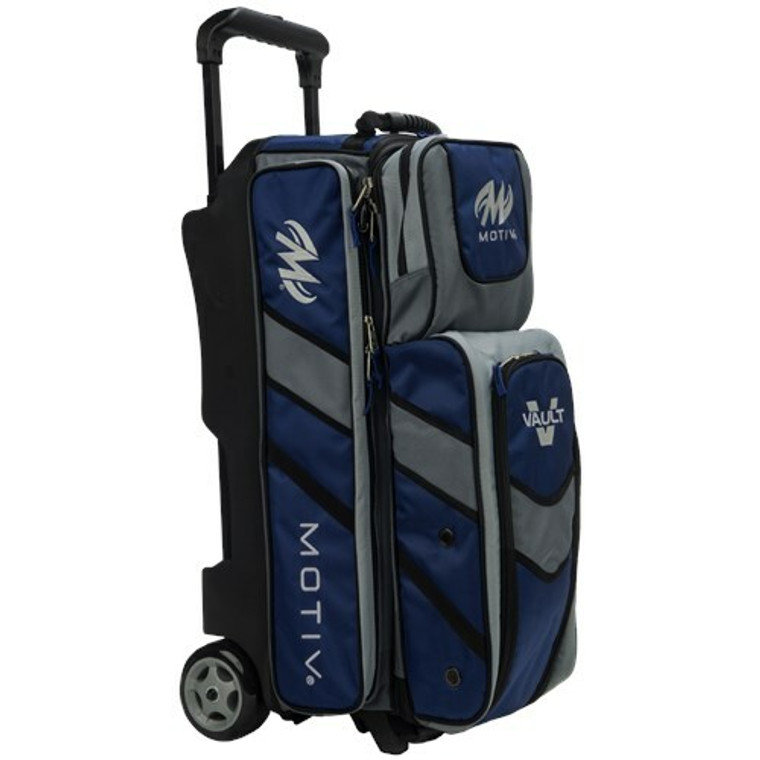 Motiv Vault Navy 3 Ball Roller Bowling Bag