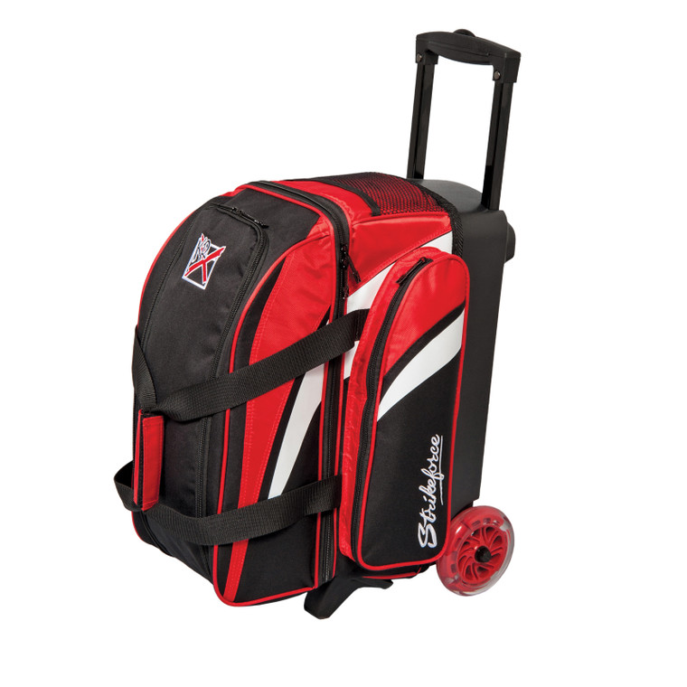 KR Strikeforce Cruiser Black/White/Red 2 Ball Roller Bowling Bag