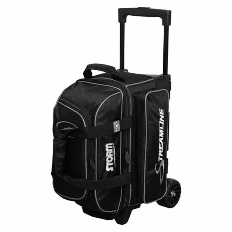 Storm Streamline Black/Silver 2 Ball Roller Bowling Bag