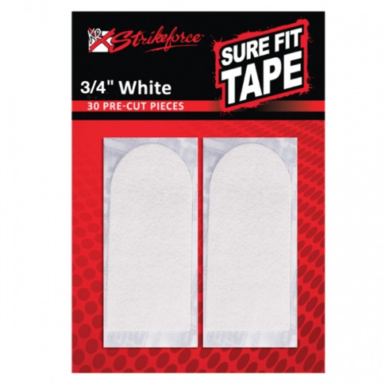 KR Strikeforce Sure Fit Tape 3/4" White 30 Piece Pack