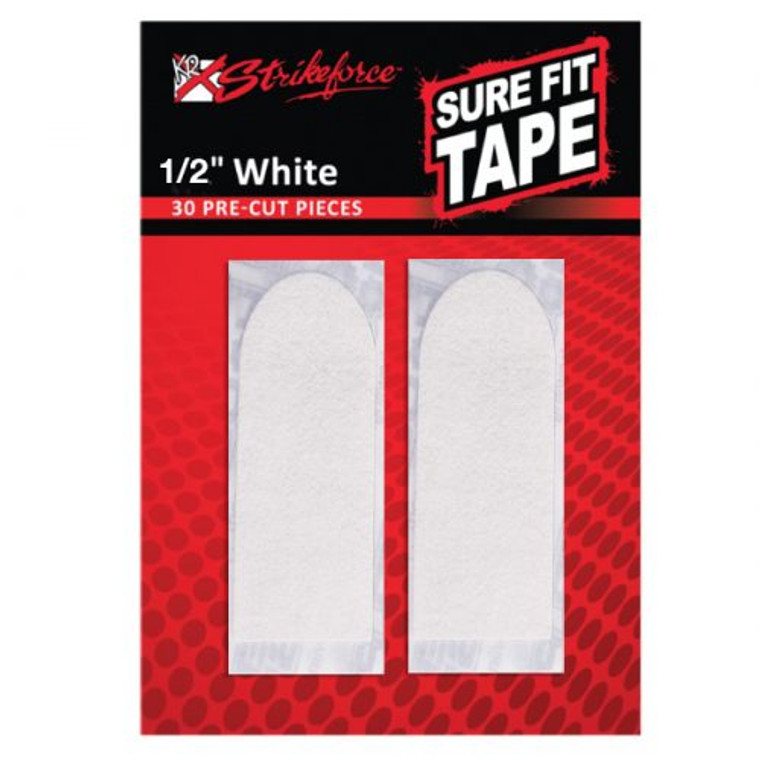 KR Strikeforce Sure Fit Tape 1/2" White 30 Piece Pack
