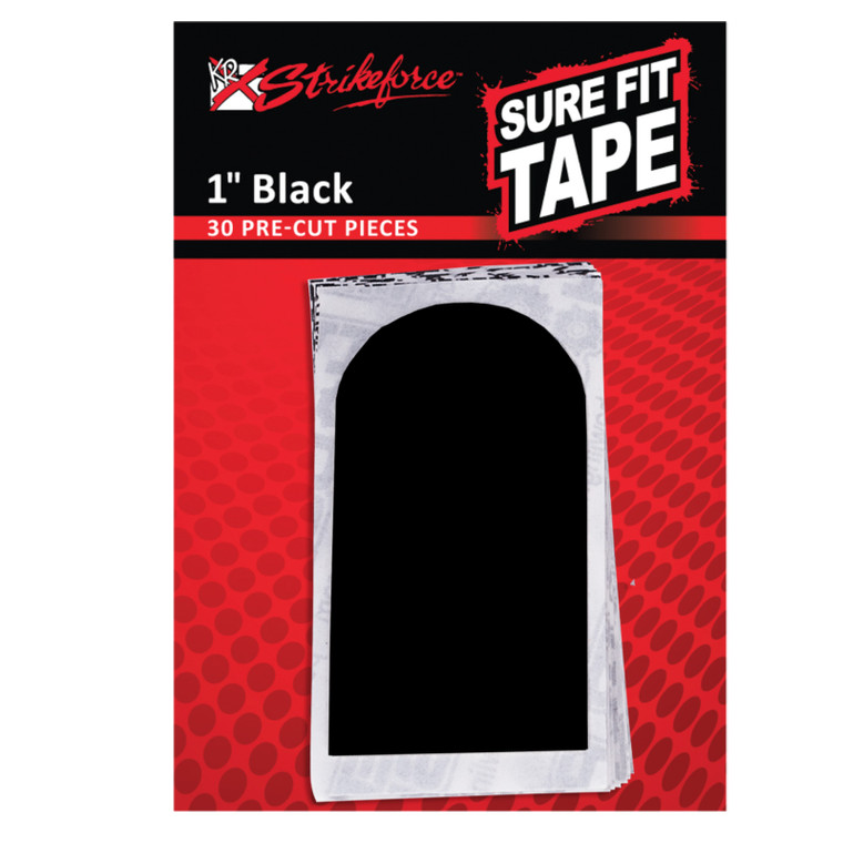KR Strikeforce Sure Fit Tape 1" Black 30 Piece Pack