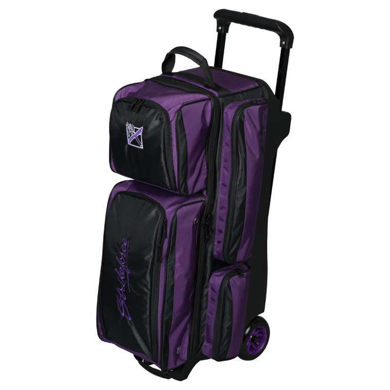 KR Strikeforce Konvoy Triple Roller Bowling Bag Purple/Black