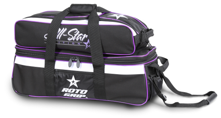 Roto Grip Carry All 3 Ball Tote Black/Purple Bowling Bag