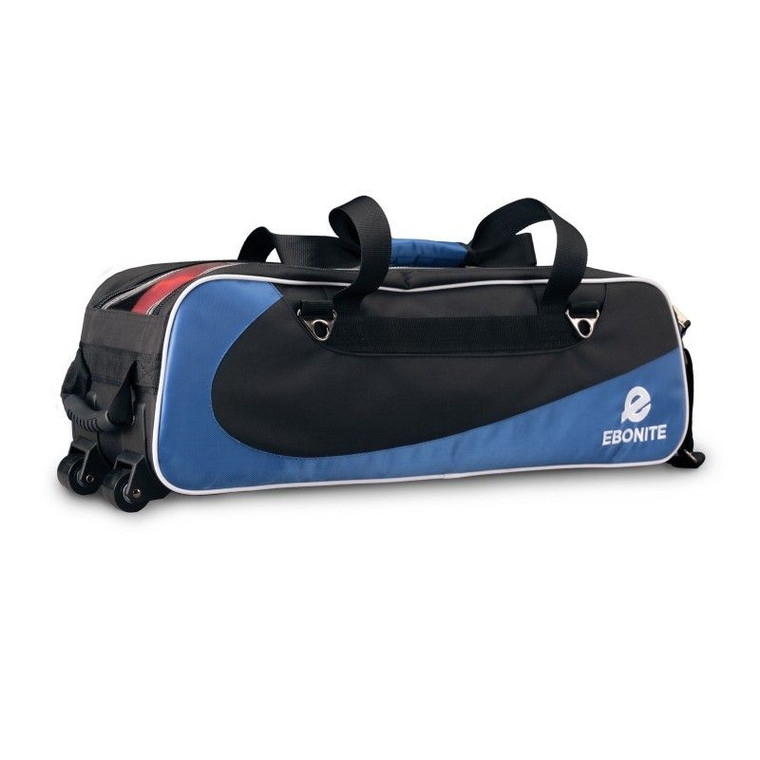 Ebonite 3 Ball Tote Bowling Bag Black/Blue