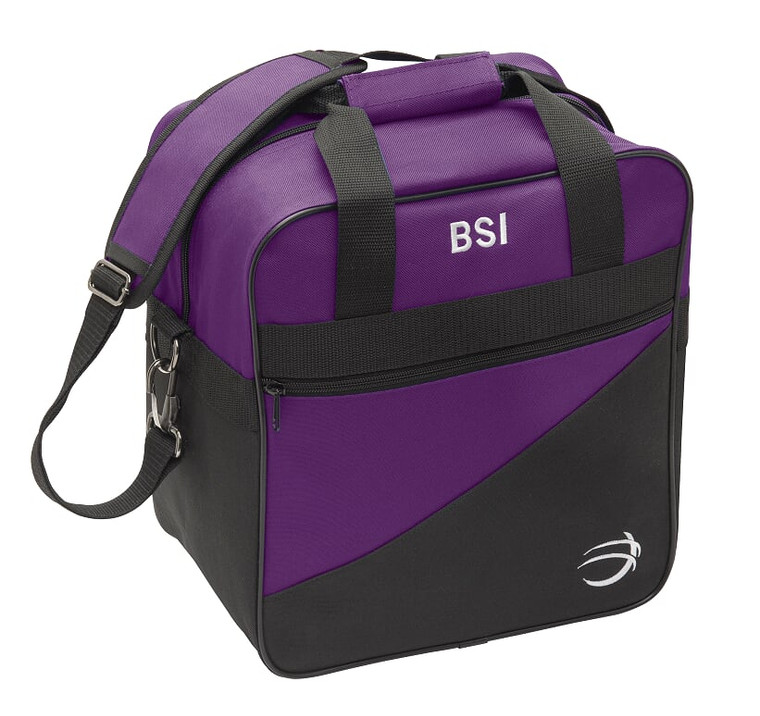 BSI Solar Single Tote Bowling Bag Black/Purple