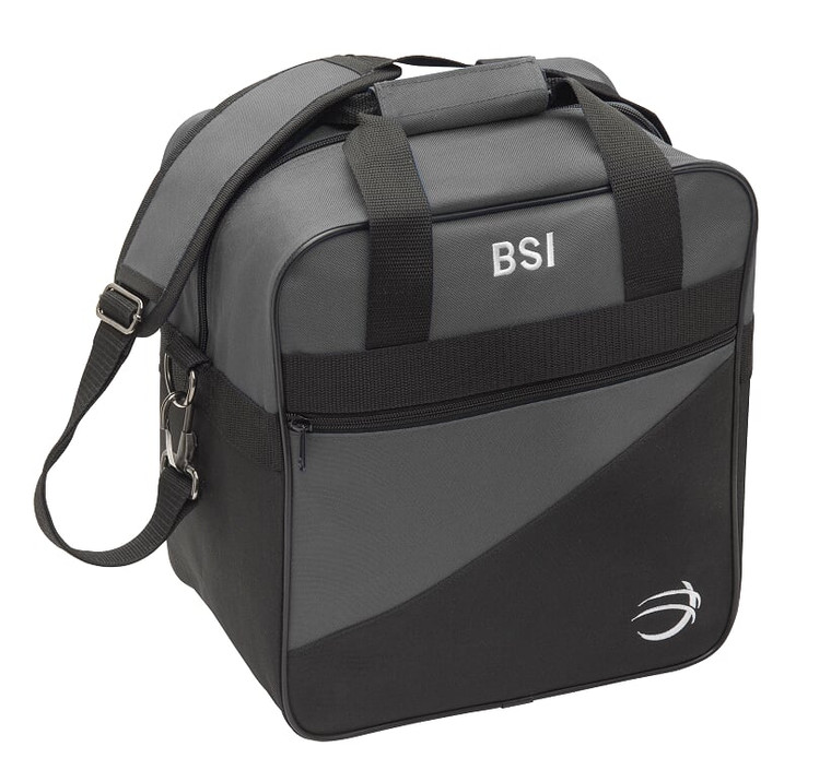 BSI Solar Single Tote Bowling Bag Black/Charcoal