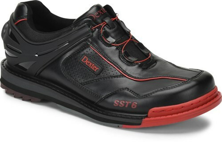 Dexter SST 6 Hybrid BOA Black/Red Left Handed Mens Bowling Shoes