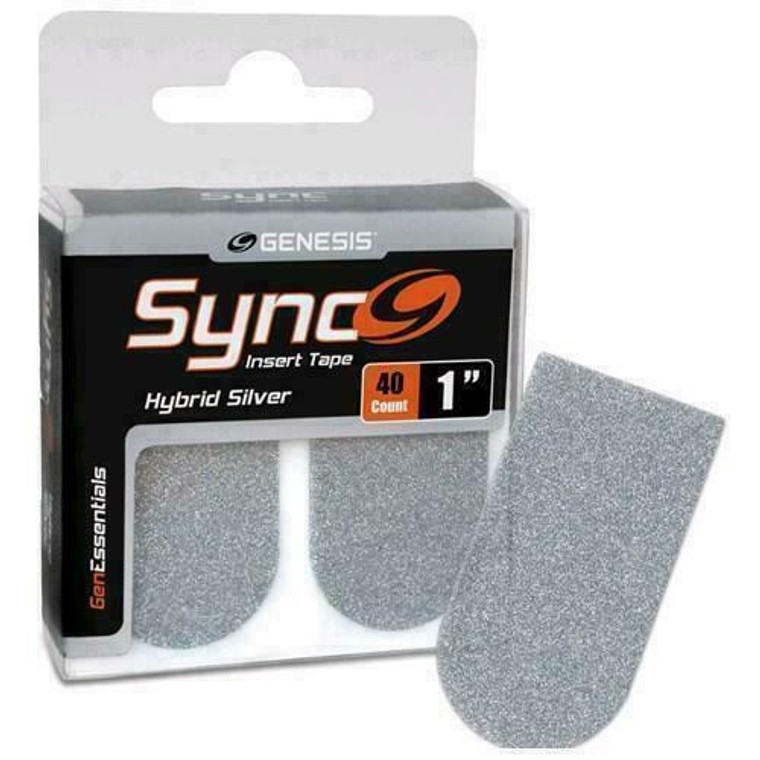 Genesis Sync Bowling Insert Tape 1"Silver 40 Piece Pack