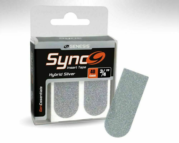 Genesis Sync Bowling Insert Tape 3/4"Silver 40 Piece Pack