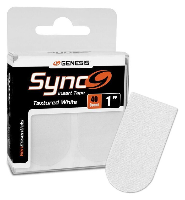 Genesis Sync Bowling Insert Tape 1" White 40 Piece Pack