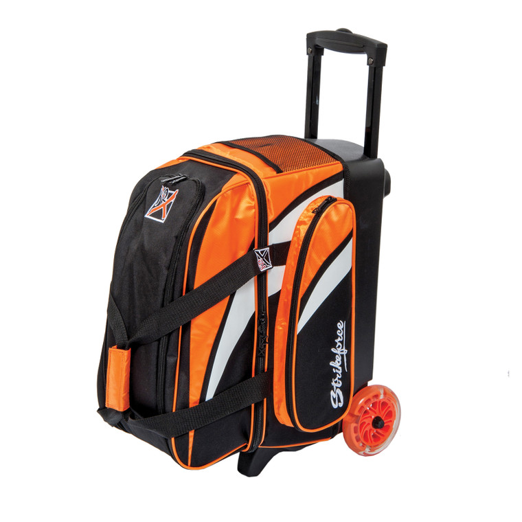 KR Strikeforce Cruiser Orange/White/Black 2 Ball Roller Bowling Bag