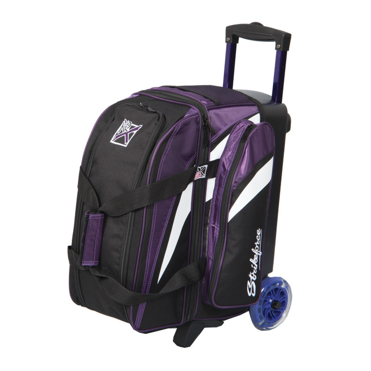 KR Strikeforce Cruiser Smooth Double Roller Bowling Bag Purple/Black