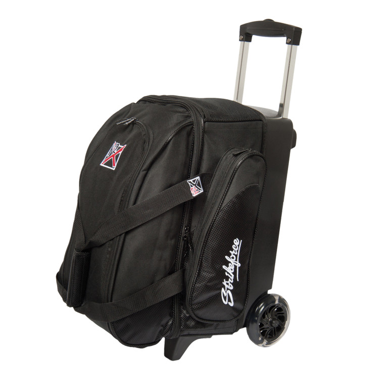 KR Strikeforce Cruiser Smooth Double Roller Bowling Bag Black