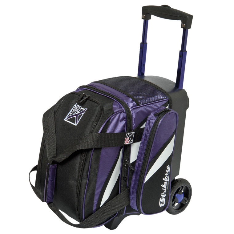 KR Strikeforce Cruiser Purple/White/Black 1 Ball Roller Bowling Bag