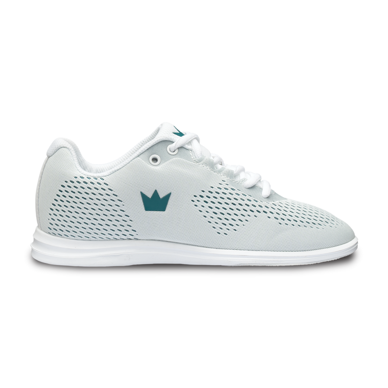 Brunswick Axis White/Teal Womens Bowling Shoes