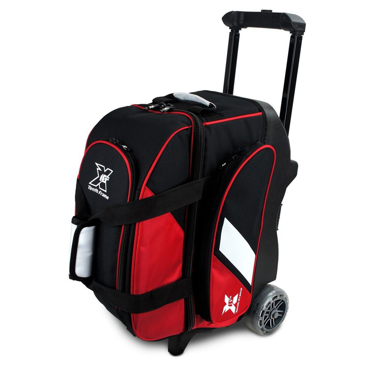 Tenth Frame 2 Ball Roller Bowling Bag Black/Red