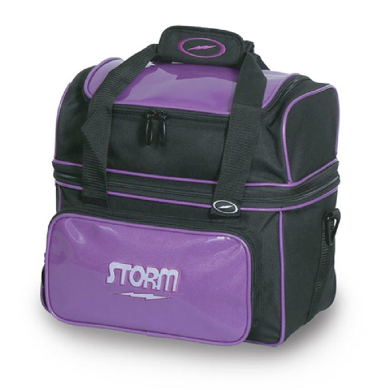 Storm Deluxe Flip Single Tote Black/Amythest  1 Ball Bowling Bag