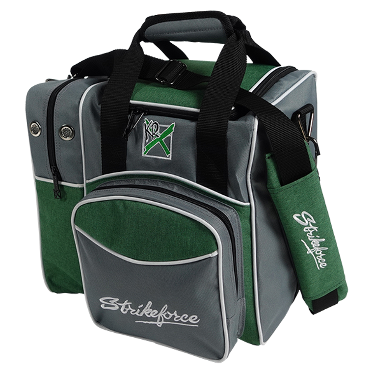 KR Strikeforce Flexx Single Tote Bowling Bag Grey/Green